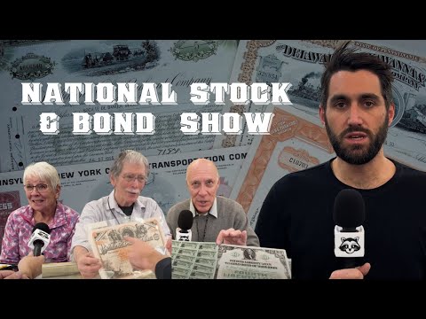 We Take You Inside the National Stock & Bond Show. Rare financial history collectables